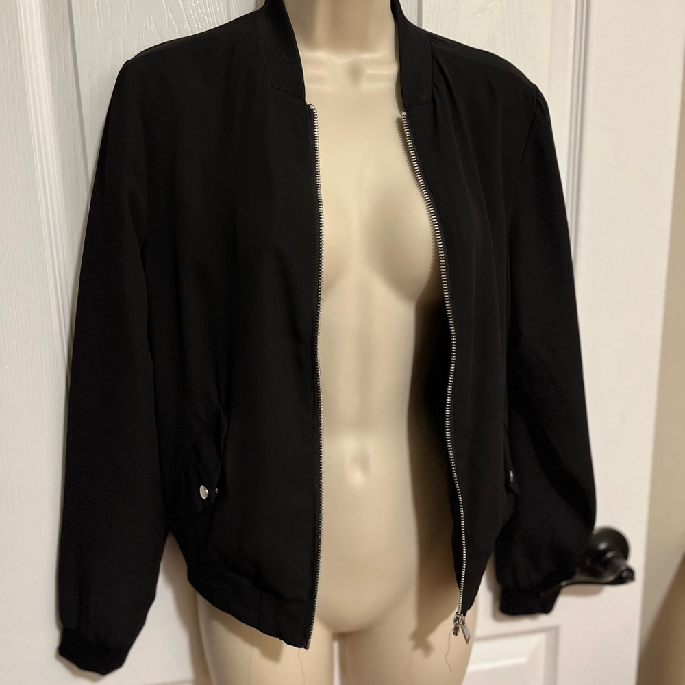 Bar III Black Bomber Jacket
